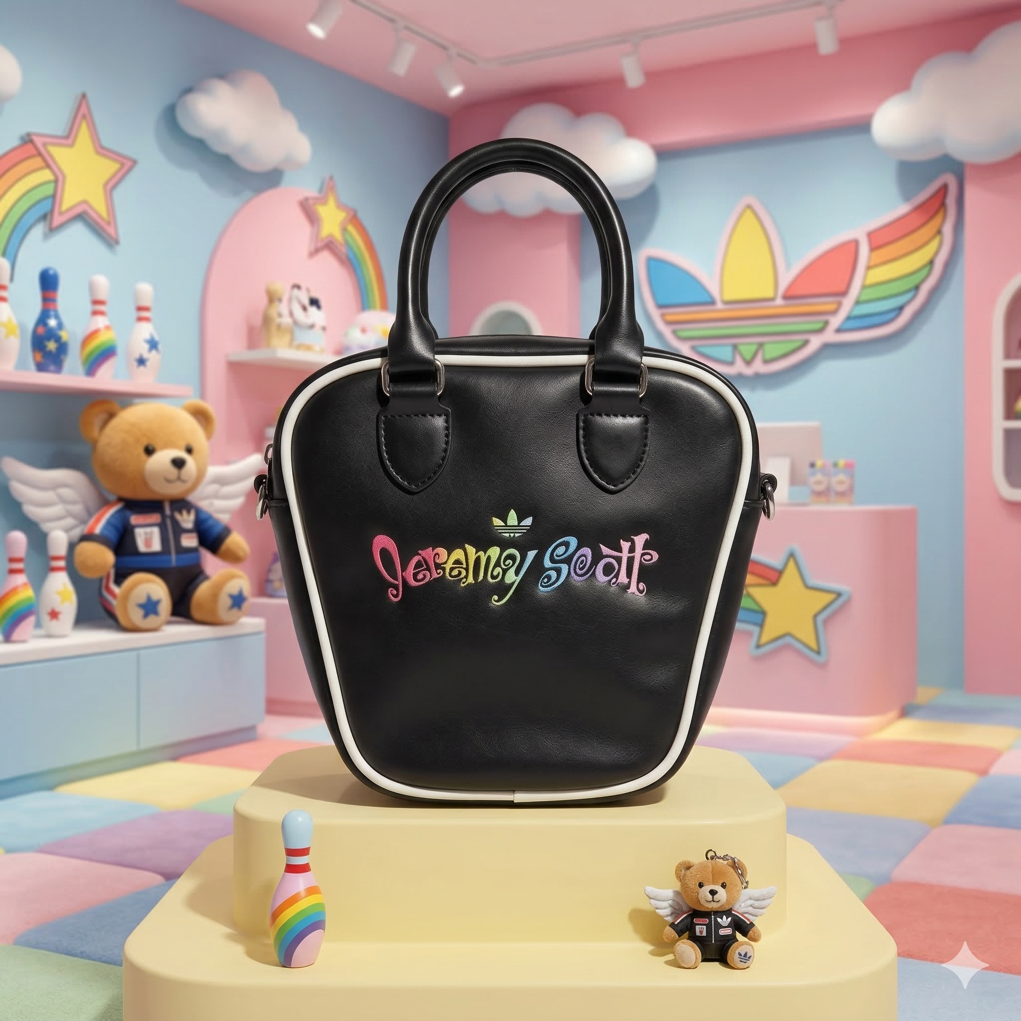 【現貨】LL121346 adidas x Jeremy Scott Bowling 迷你包