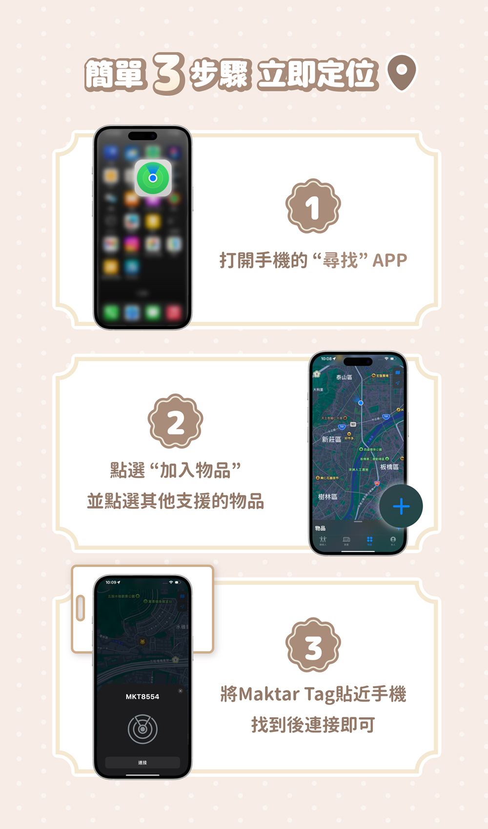 Maktar Tag 卡好找 吉伊卡哇 即時定位防丟器
