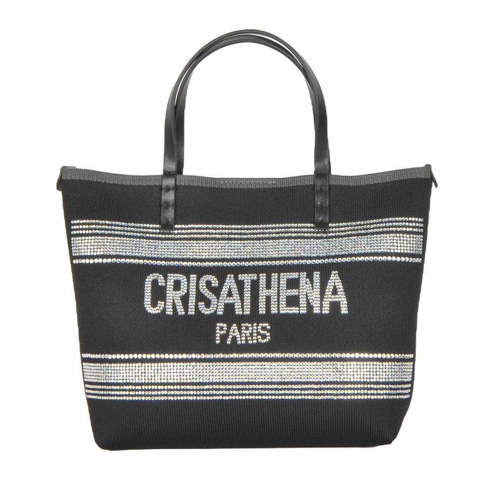 0328CA03-CRTNA-Crisathena Glam Légèreté 小型托特包-黑白色/ 杏啡色 (A3)