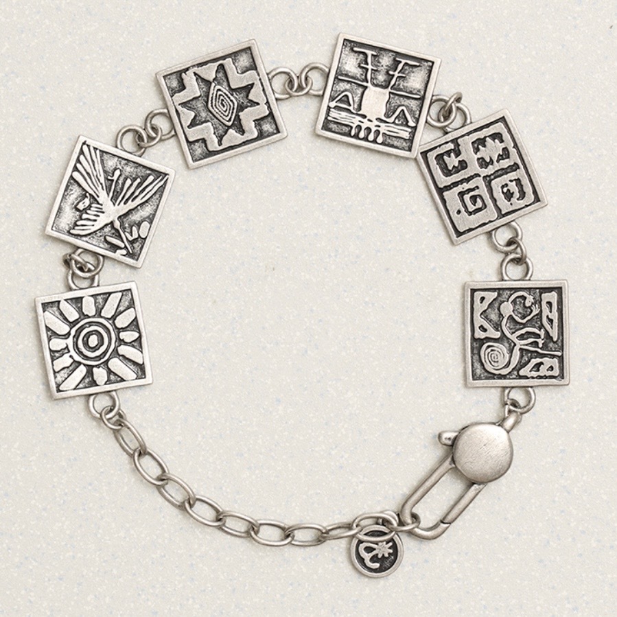 <趙雨凡同款> 韓國 towtow.archive 設計師品牌 納斯卡文明 手鍊 黃銅 銀色