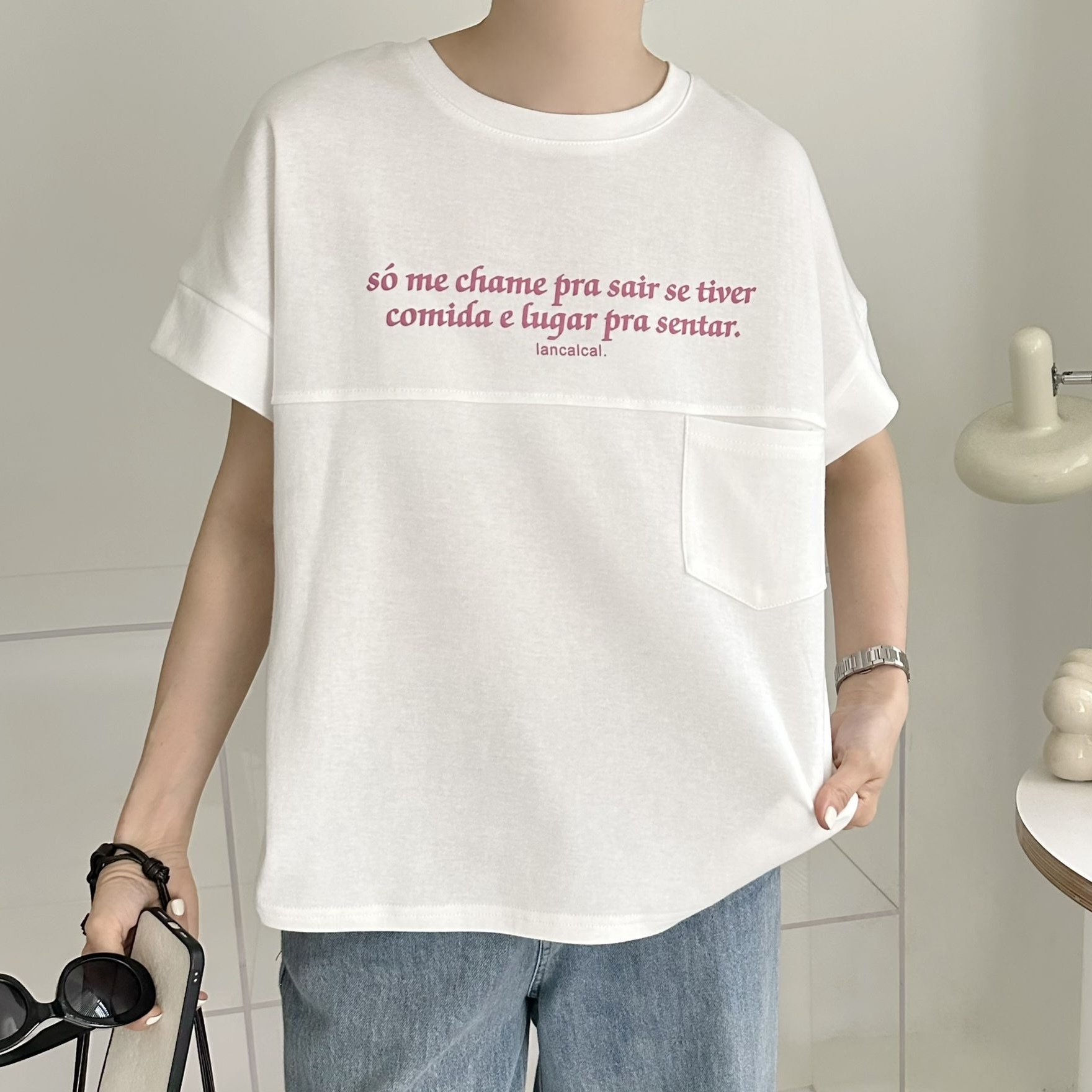 【BONNIE】胸小袋小袖TOP - 6色選擇 (A33-A38)