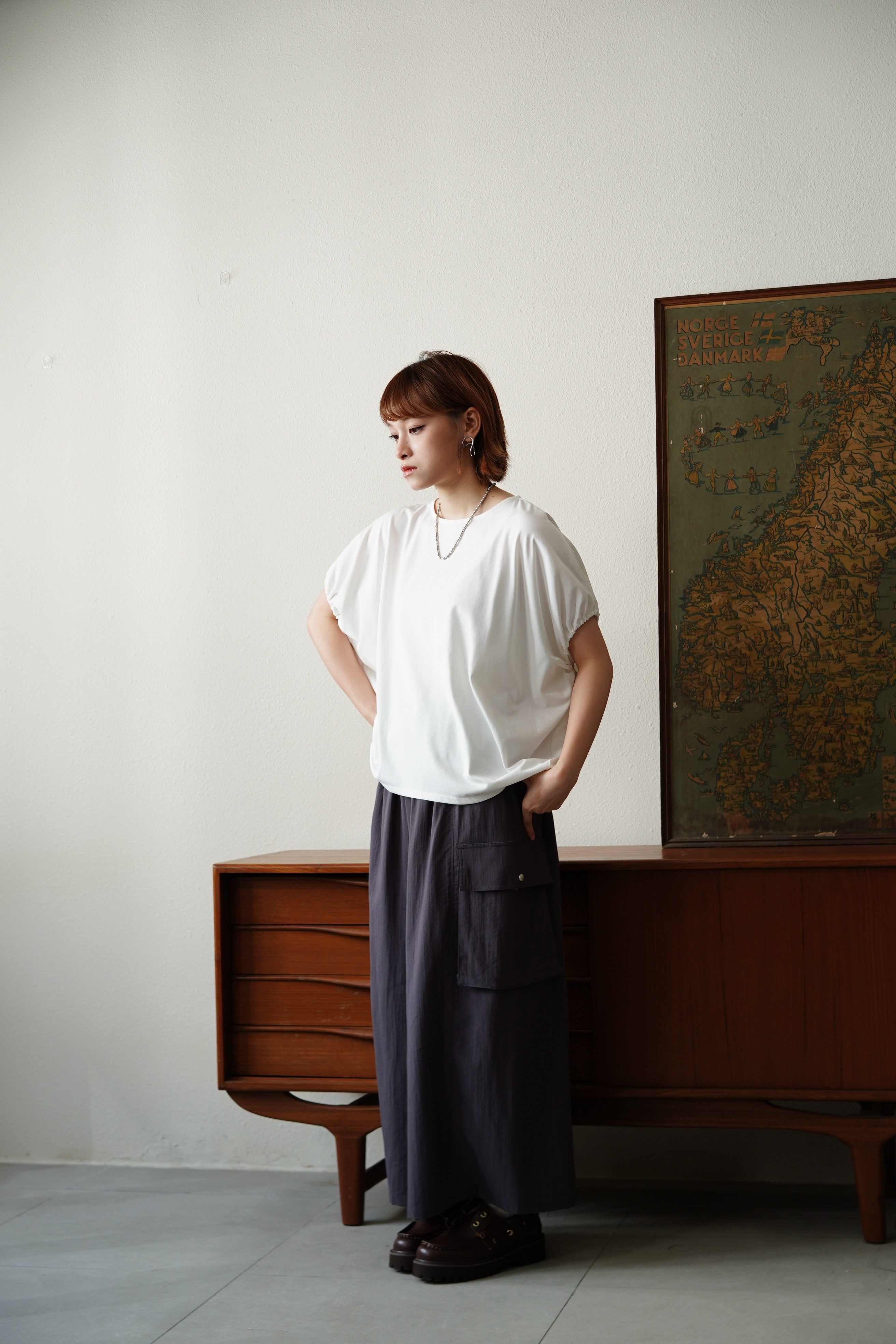 橡筋索斗篷形TEE - BL61826