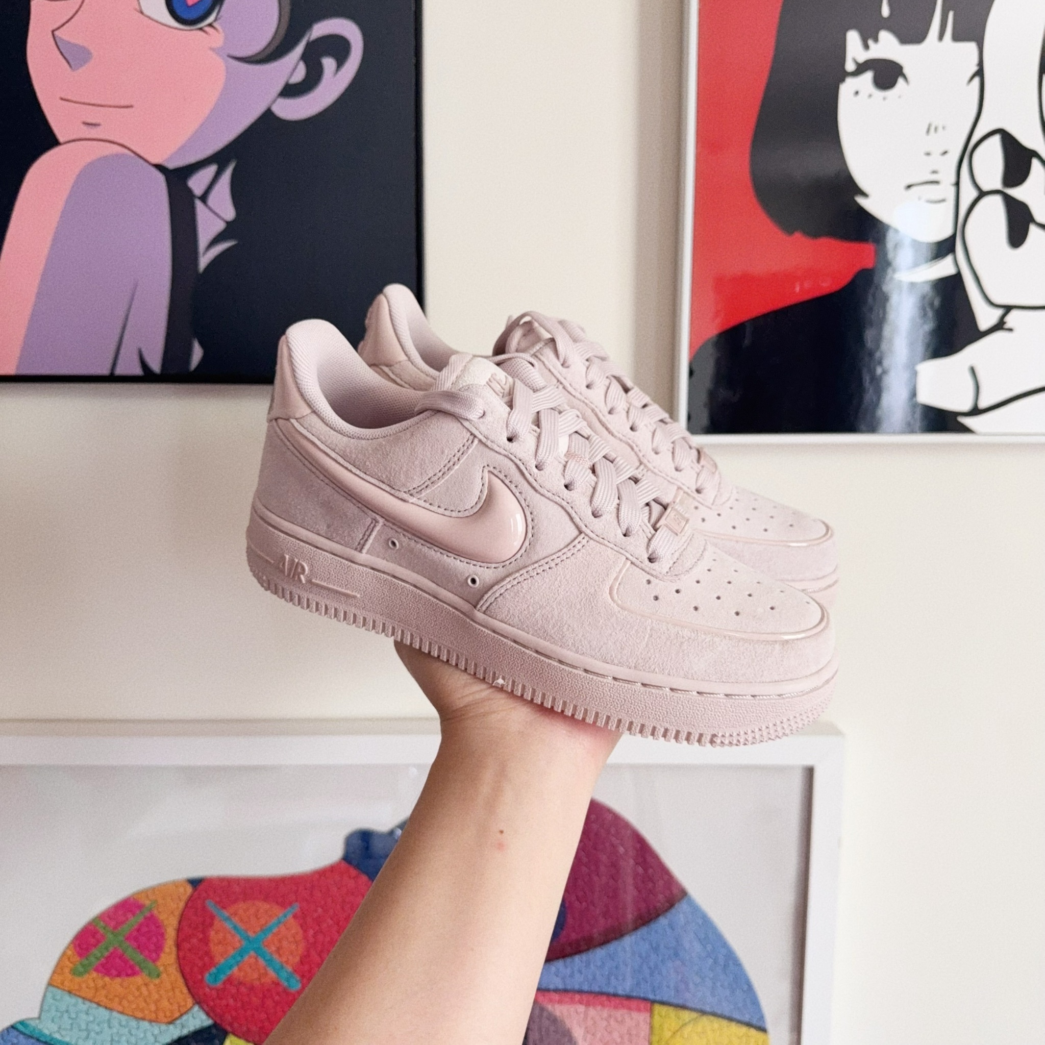 Nike Air Force 1 櫻花粉 麂皮 絨面 果凍 立體勾勾 AF1 HV4406-601