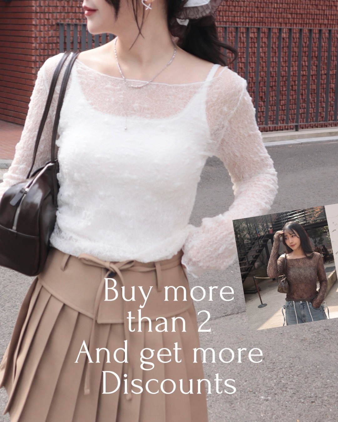 【包色專用】26B111 本期推薦! 可遠觀也可近看的美麗透膚花花彈性一字領蕾絲上衣