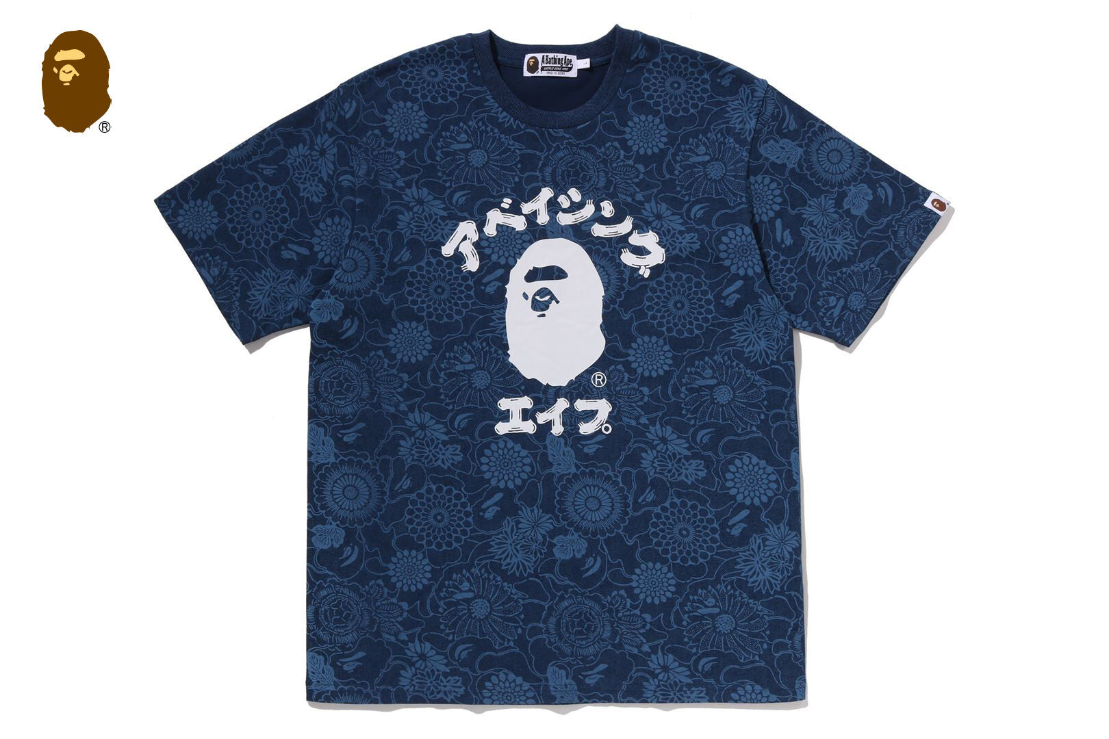 【BAPE男生】0320 發售 JAPANESE INDIGO ART CAMO COLLEGE REGUALR FIT TEE