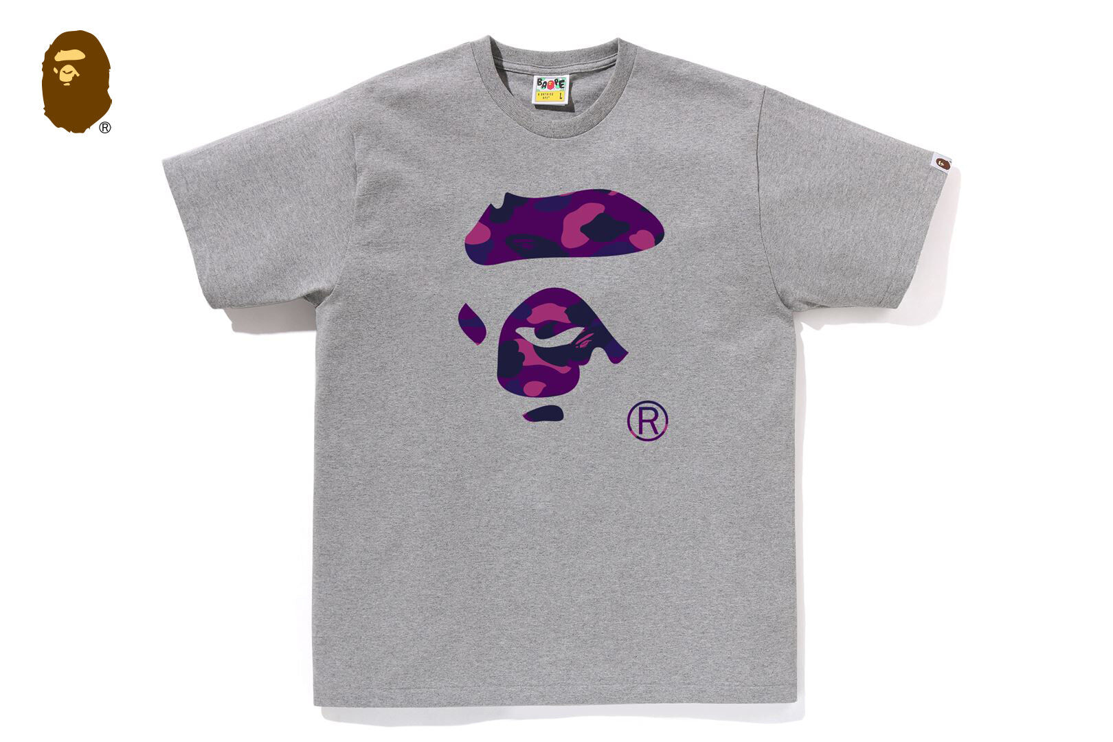 【BAPE男生】0320 發售COLOR CAMO APE FACE TEE