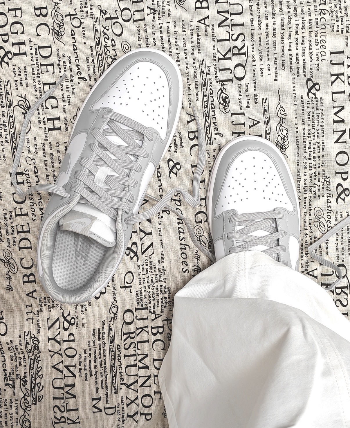 大童鞋 女生尺寸 NIKE DUNK LOW GS 'Smoke Grey' 白淺灰 經典 復古 休閒鞋【FB9109-123】