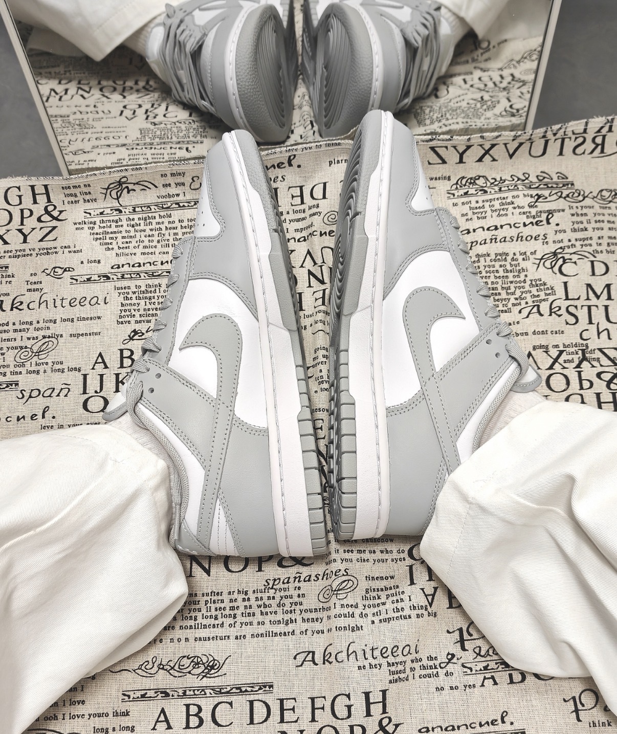 大童鞋 女生尺寸 NIKE DUNK LOW GS 'Smoke Grey' 白淺灰 經典 復古 休閒鞋【FB9109-123】