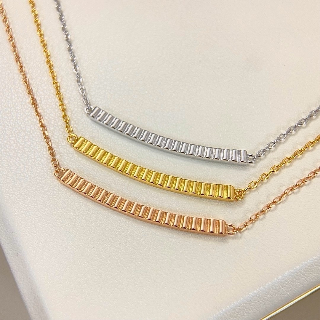 18k Bo”經典羅緞光面微笑高奢定製項鍊