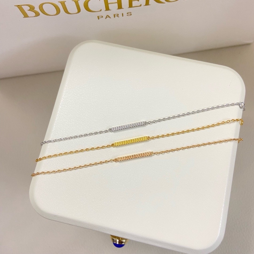 18k Bo”經典羅緞光面高奢定製手鍊