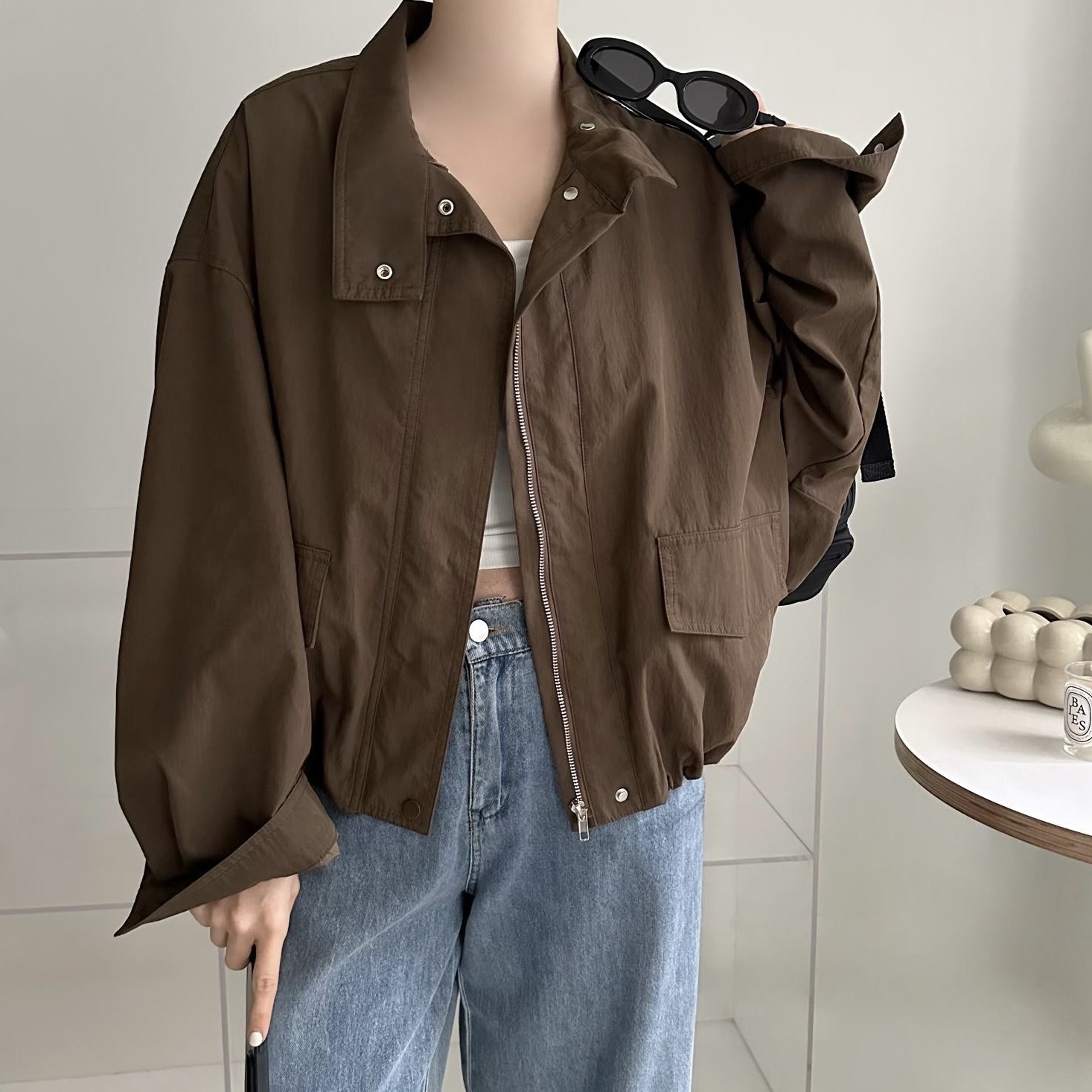 【BONNIE】企領拉鏈長袖外套 (A26-A28)