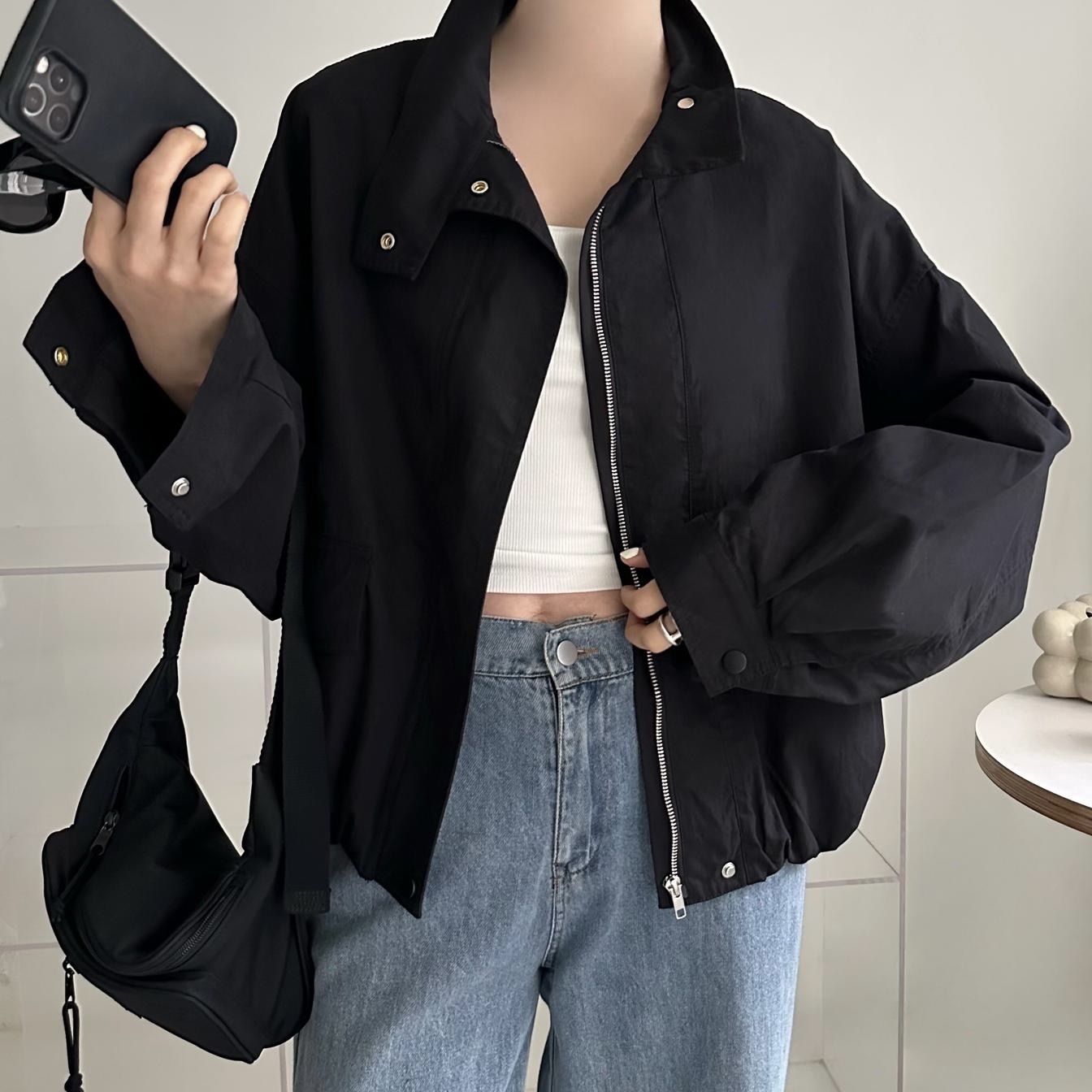 【BONNIE】企領拉鏈長袖外套 (A26-A28)