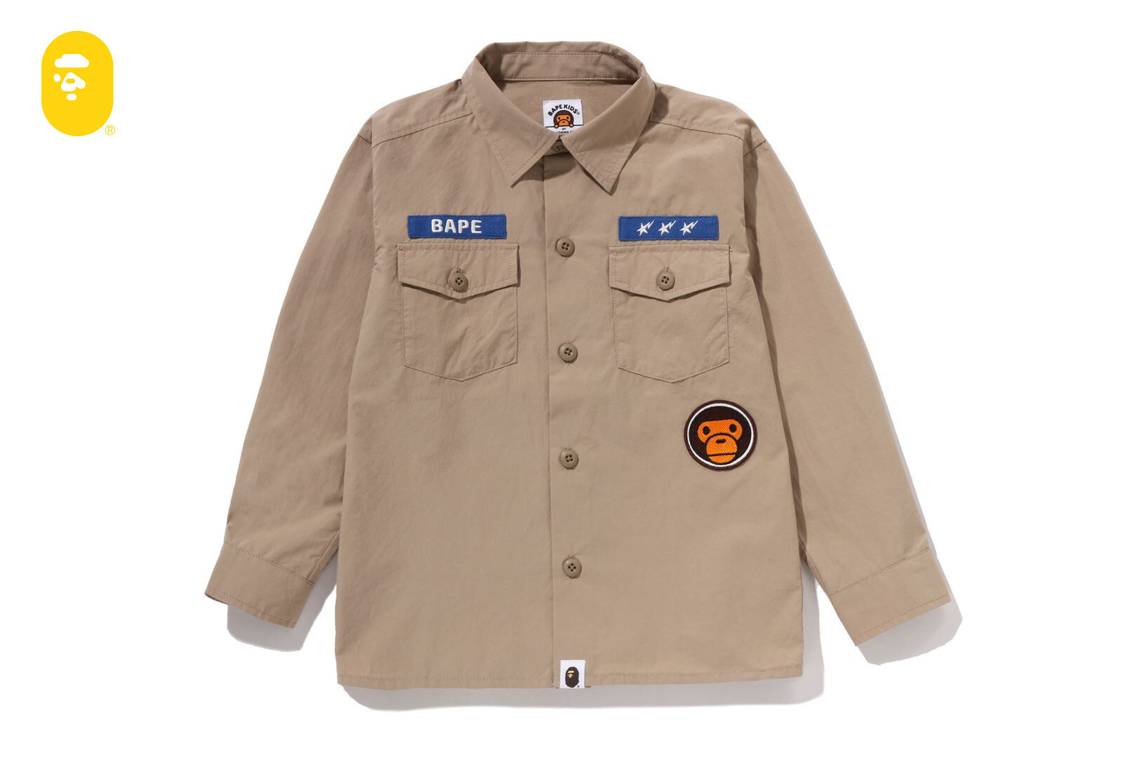 【BAPE童裝】0320 發售 BABY MILO®︎ MILITARY SHIRT