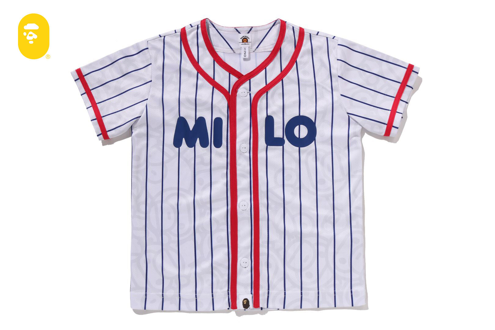 【BAPE童裝】0320 發售 ALL BABY MILO®︎ STRIPE MILO BASEBALL SHIRT
