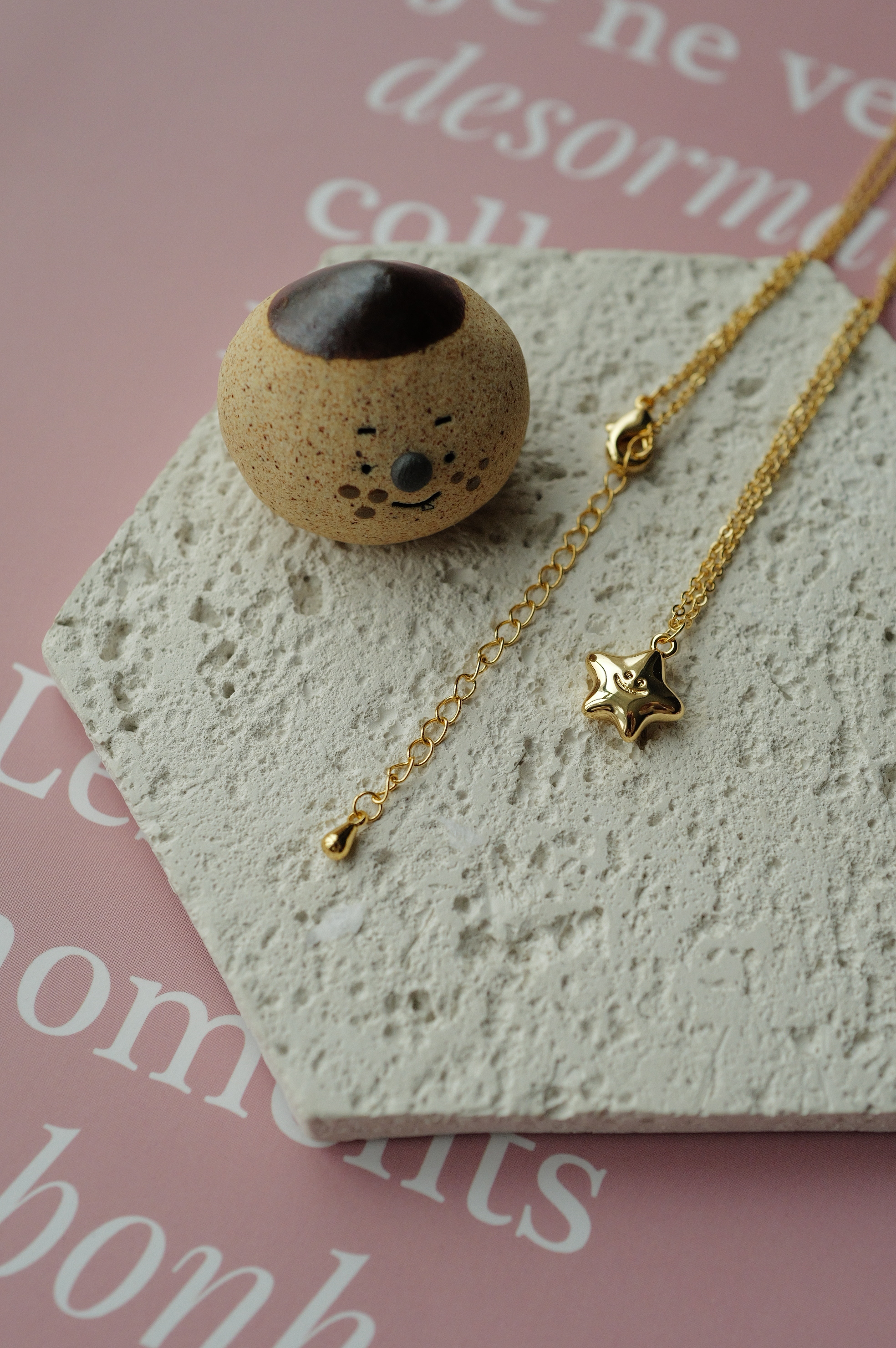 CL45笑臉星星項鍊