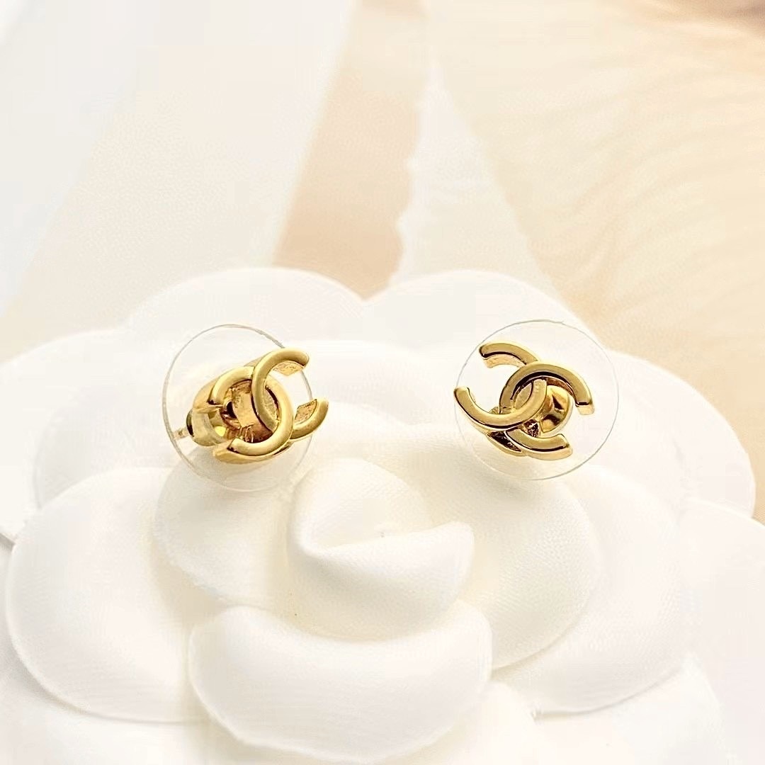 18k 香奶奶26p”mini小雙c高奢定製耳釘