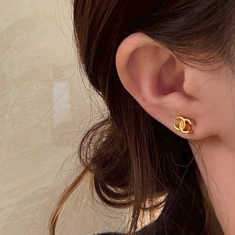 18k 香奶奶26p”mini小雙c高奢定製耳釘