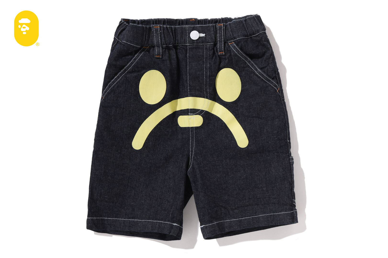 【BAPE童裝】0320 發售 MILO FACE 10 OZ DENIM SHORTS