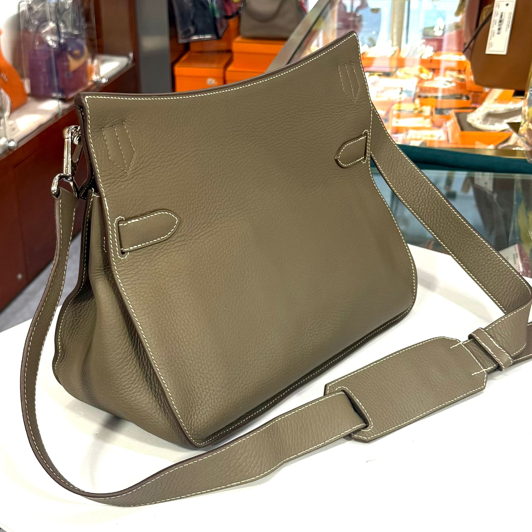 98%NEW二手Jypsiere 31 R刻 ETOUPE TC PHW 大象灰 #愛馬仕袋 #吉普賽包 #香榭站正品