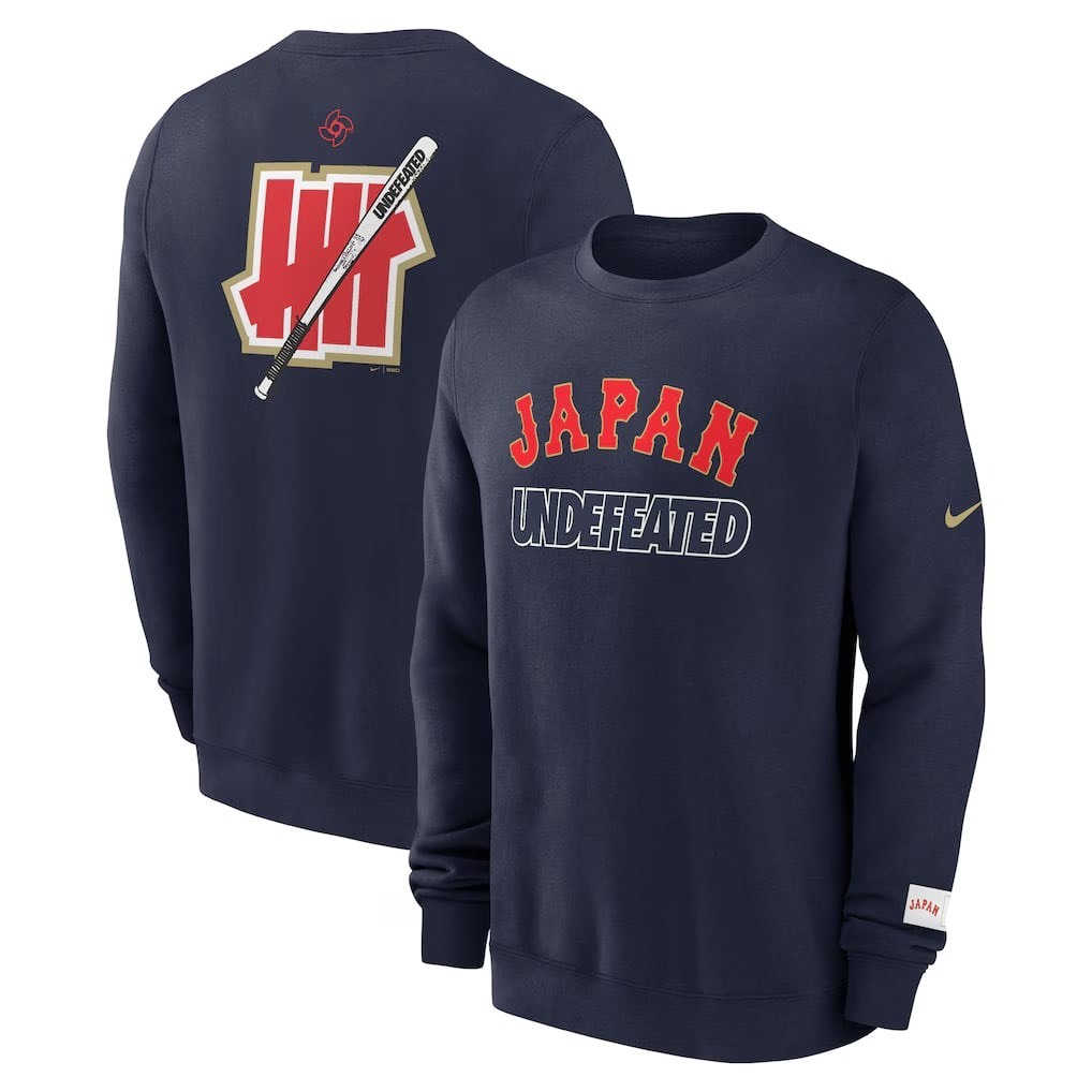 #代購 NIKE x Undefeated 2026 WBC 世界棒球經典賽 日本隊 聯名 圓領大學踢 深藍