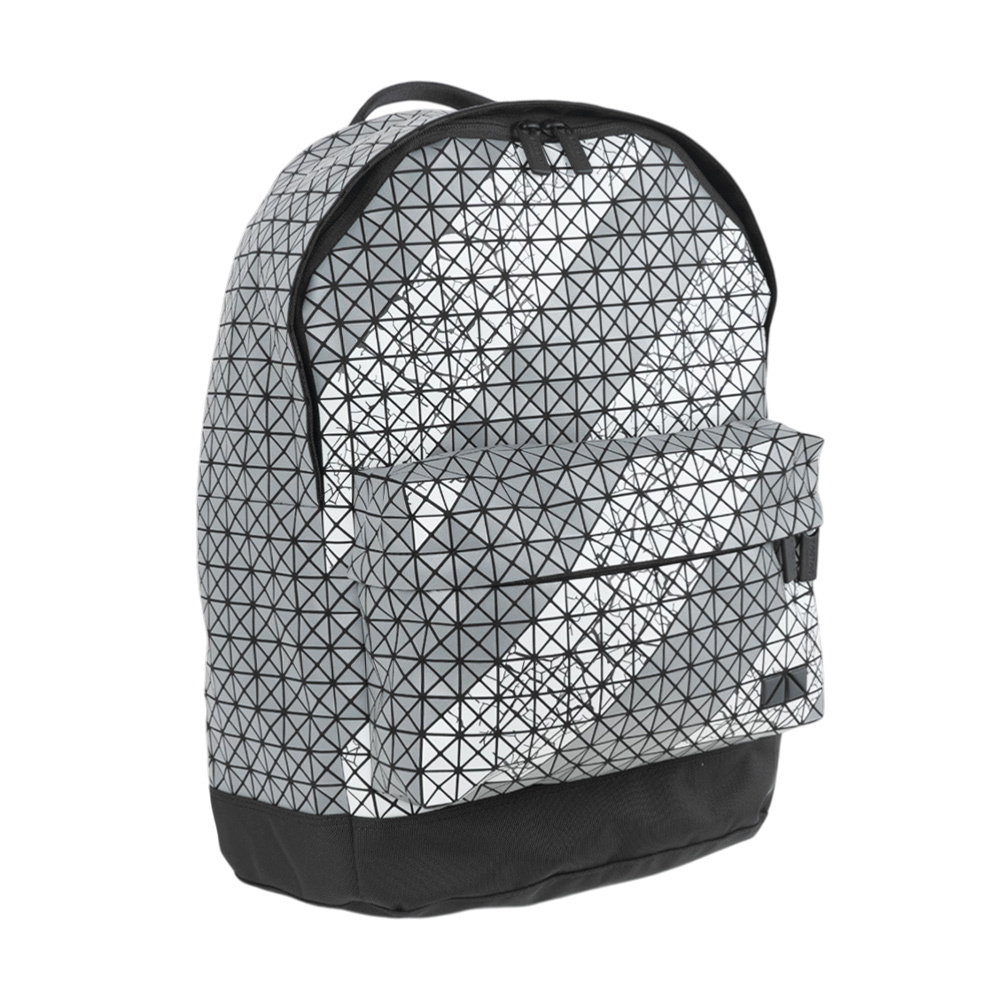 【ISSEY MIYAKE三宅一生】Daypack Autobahn 斜紋雙色拉鍊後背包(深灰/淺灰)