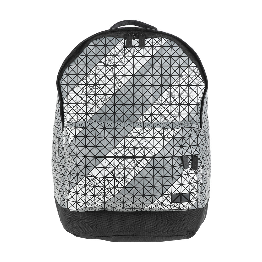 【ISSEY MIYAKE三宅一生】Daypack Autobahn 斜紋雙色拉鍊後背包(深灰/淺灰)