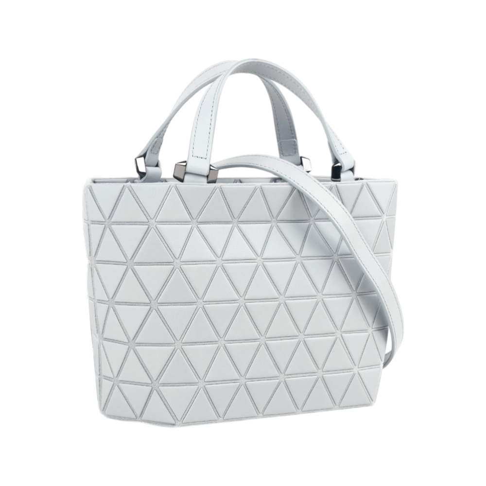 【ISSEY MIYAKE三宅一生】Bao Bao Crystal Matte 霧面迷你手提/斜背包(淺灰色)