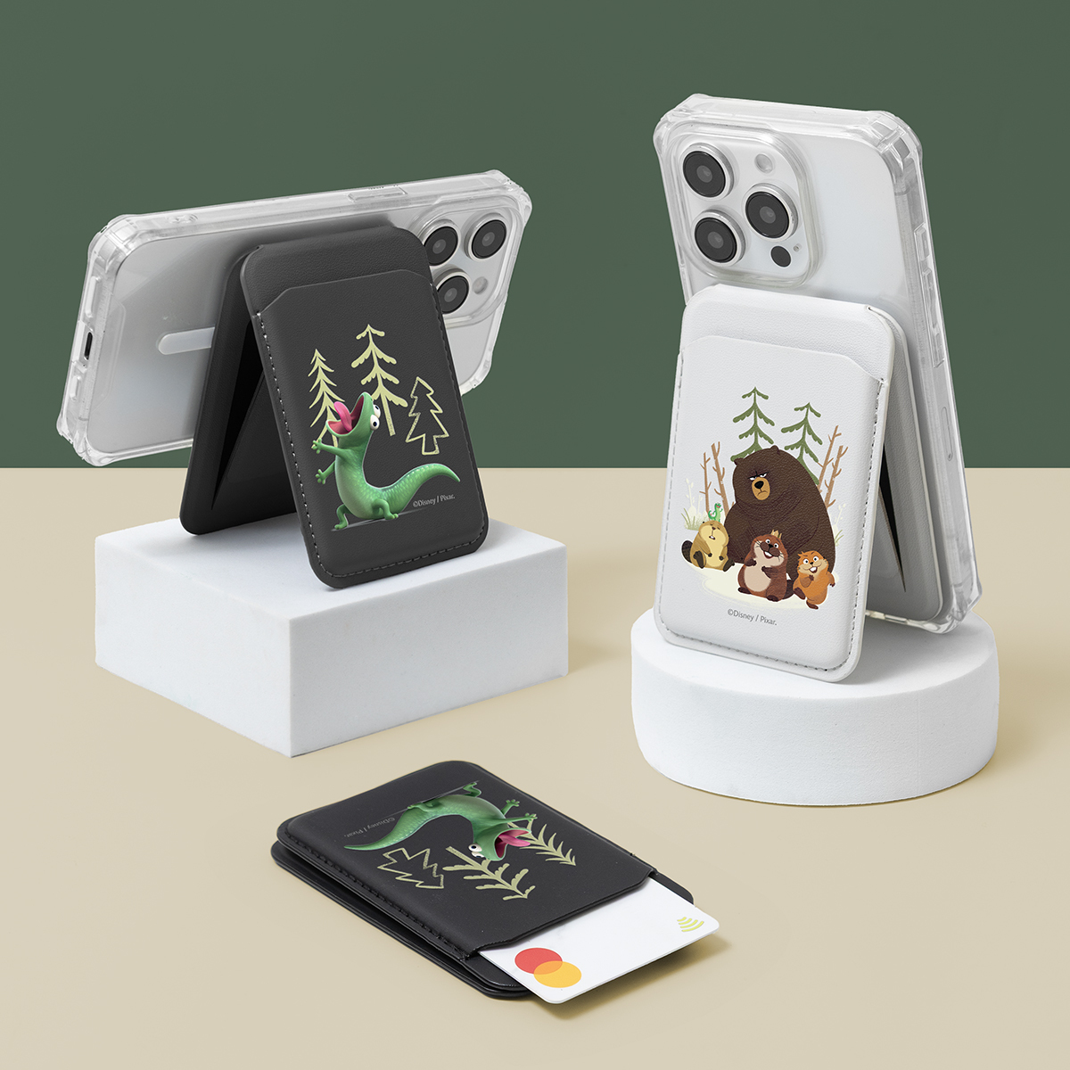 Pixar 狸想世界｜磁吸卡包無段式支架 | ergomi【正版授權】