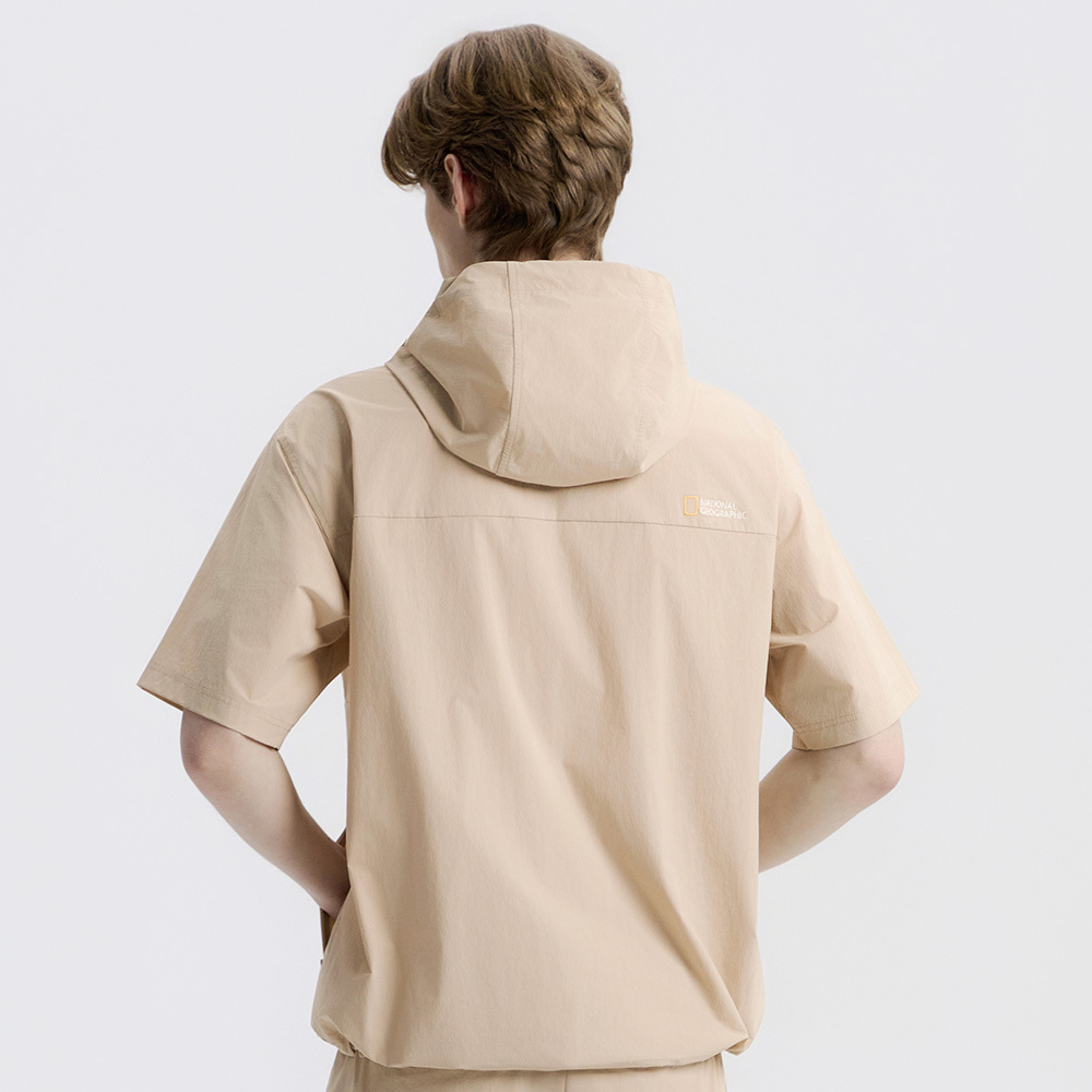 Unisex FREEZE Stretch Semi Over Fit Hooded Anorak Ja