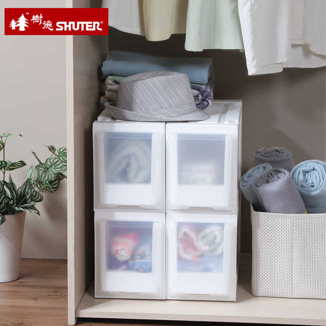 真心良品x樹德SHUTER  三比八隙縫單抽收納櫃(單抽約8.7L)-1入