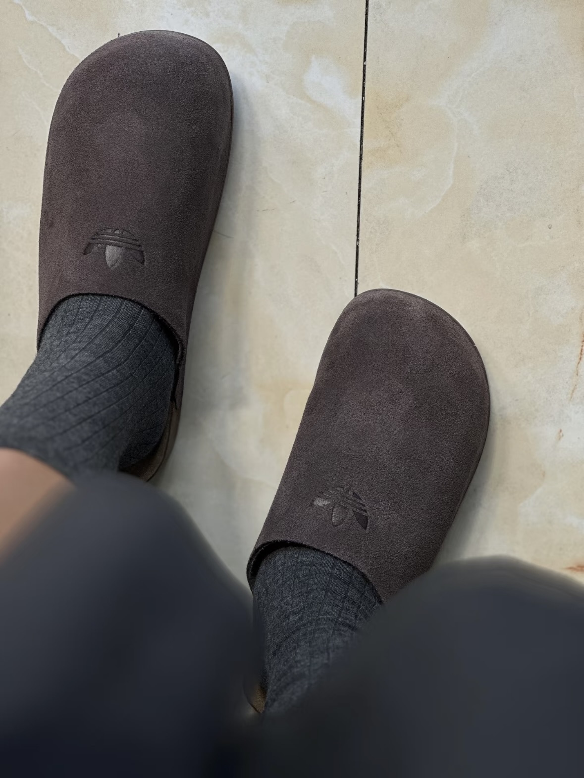 Adidas Originals Adimule 麂皮 穆勒鞋 懶人鞋 摩卡棕