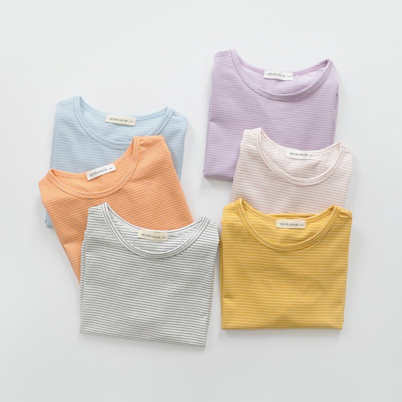 細條紋微笑短袖上衣