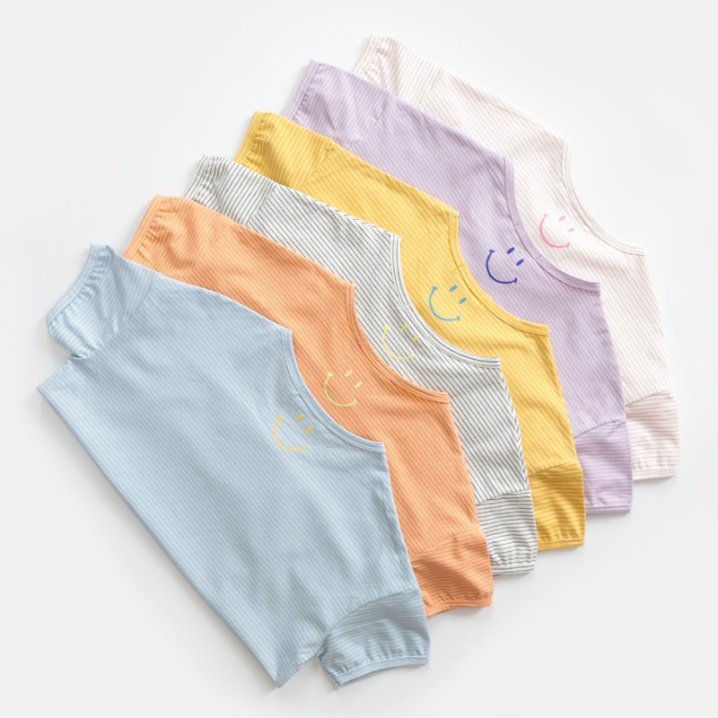 細條紋微笑短袖上衣