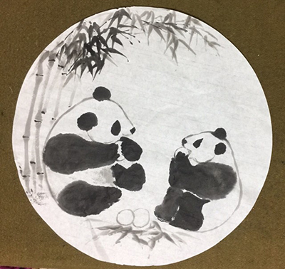 Panda Play With Dango in the Bamboo Forest Sheer Jacqua