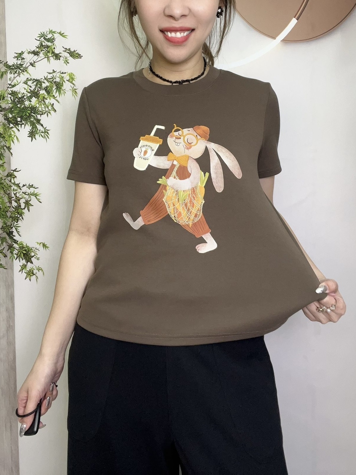 Mar 汔水兔圖案 top ～153C