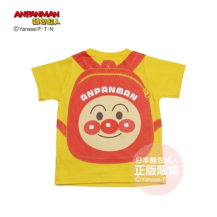 麵包超人 大臉後背包造型短袖T-麵包超人、紅精靈、細菌人 (80、90、100cm)