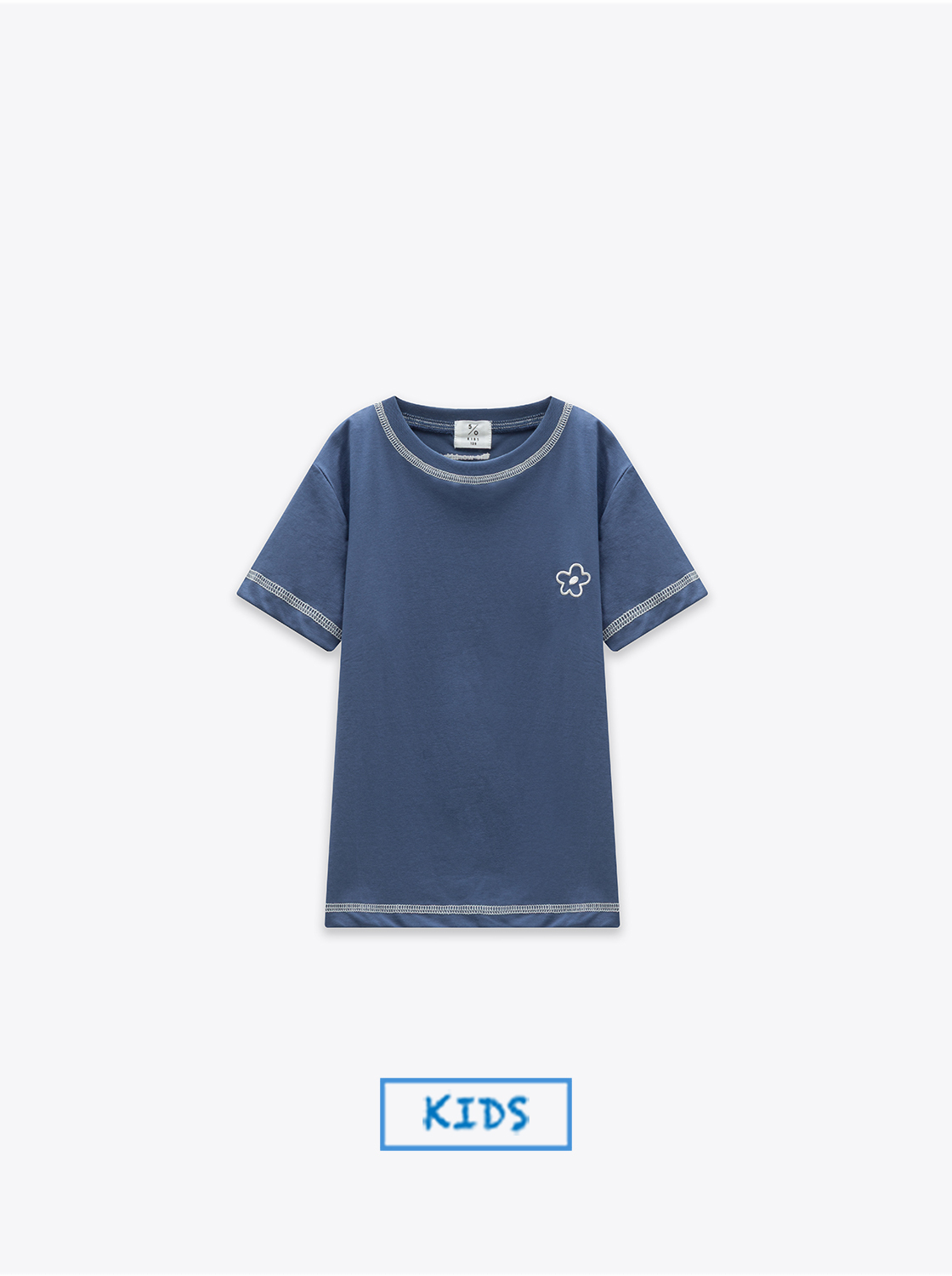 好心情撞色車線上衣【童裝】