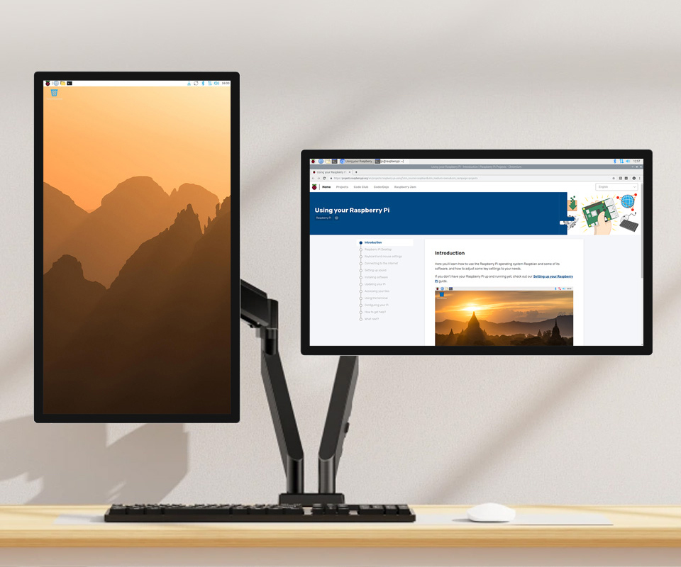 23.8吋 FHD 電容式觸控螢幕 1920x1080,旋轉切換