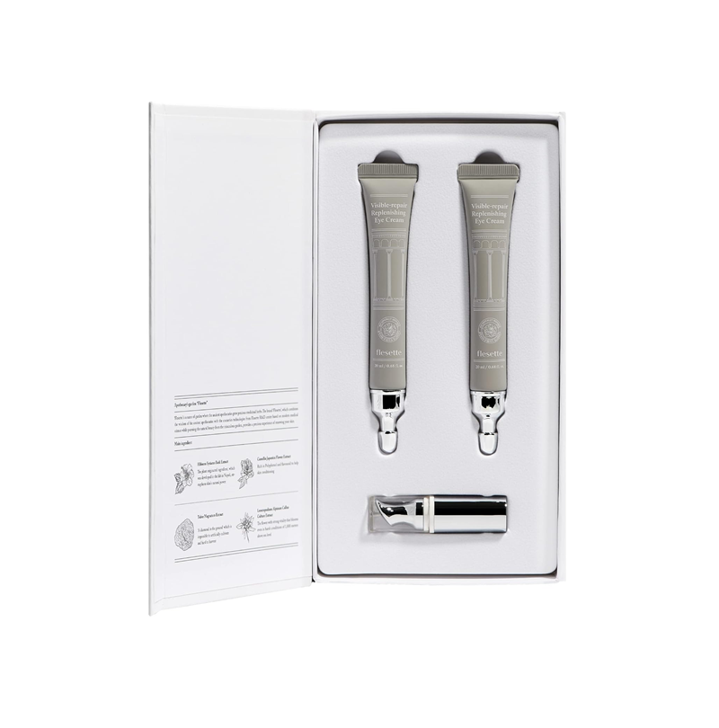 預訂4月上旬到【flesette 8重玻尿酸肽微電流按摩儀眼霜套】