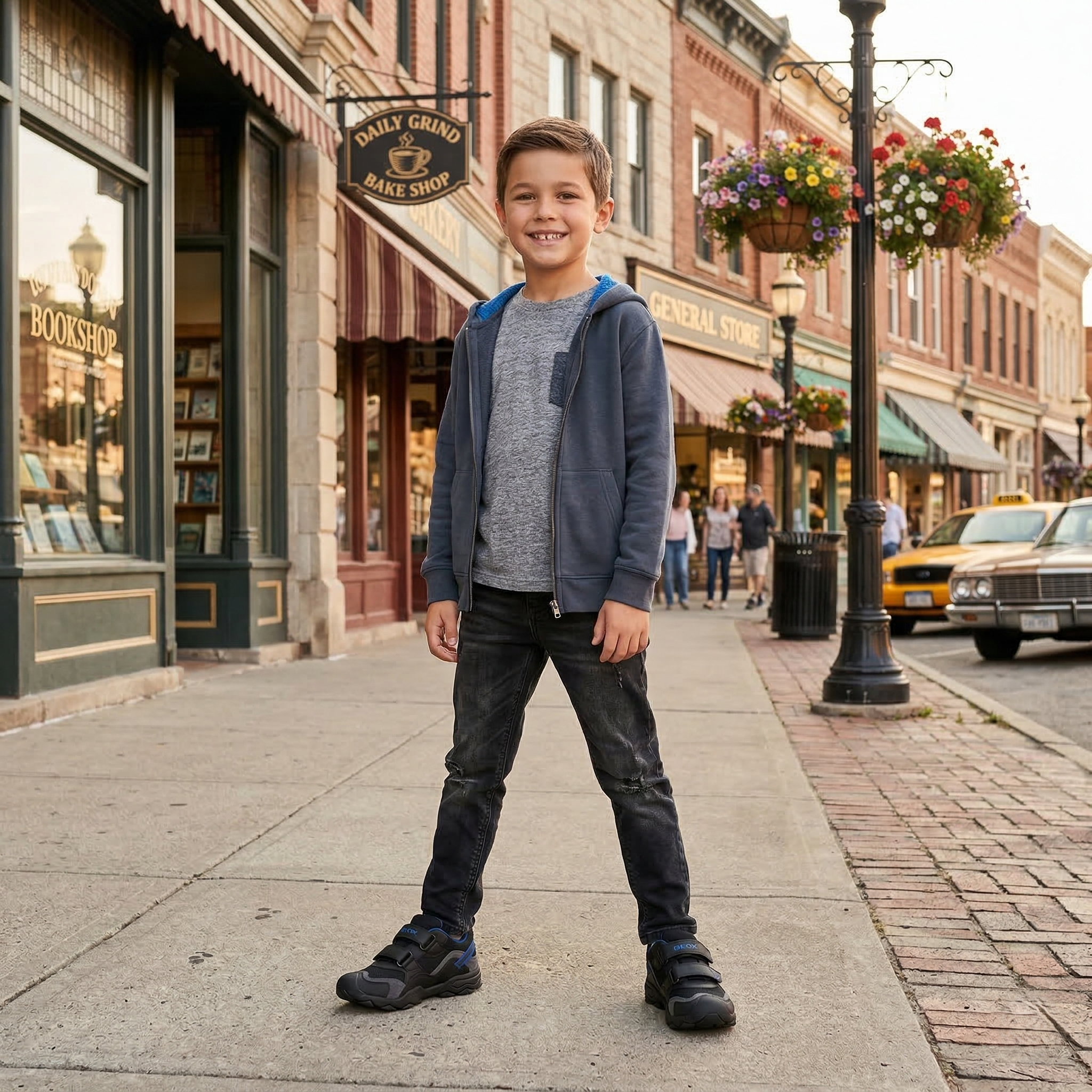 【預購】GEOX H032057  Buller 全皮革運動鞋