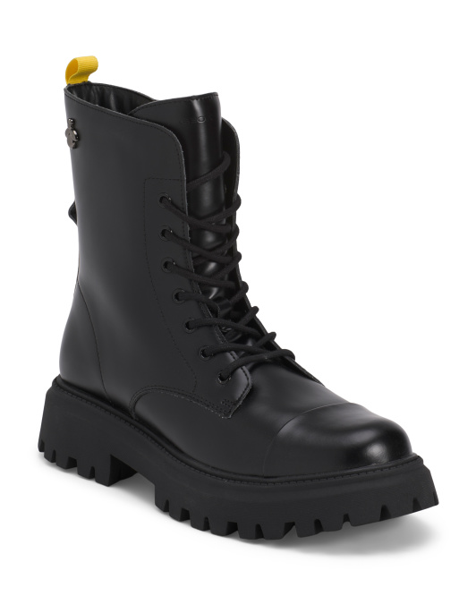 【預購】GEOX H032058   Maquinnens 全皮革中筒靴