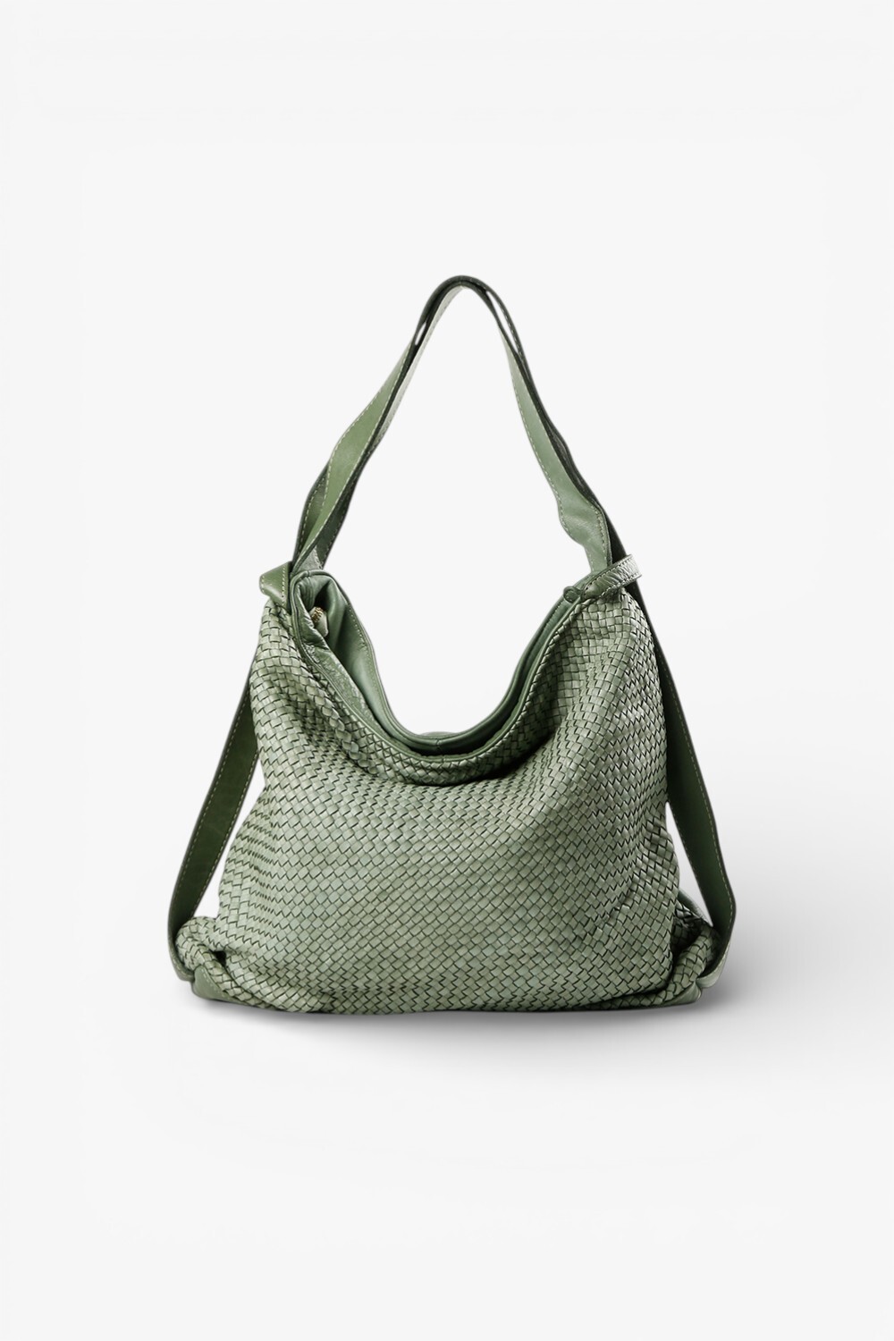 Doppia Woven 編織兩用包 淺綠