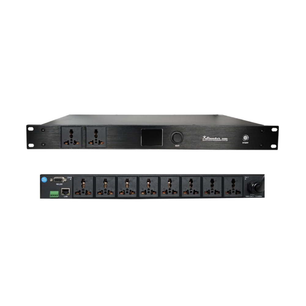 台灣製造S 台灣製造S / S108A 8+2孔 機櫃用電源濾波排插(帶開關) — 三峽配件 / 週邊