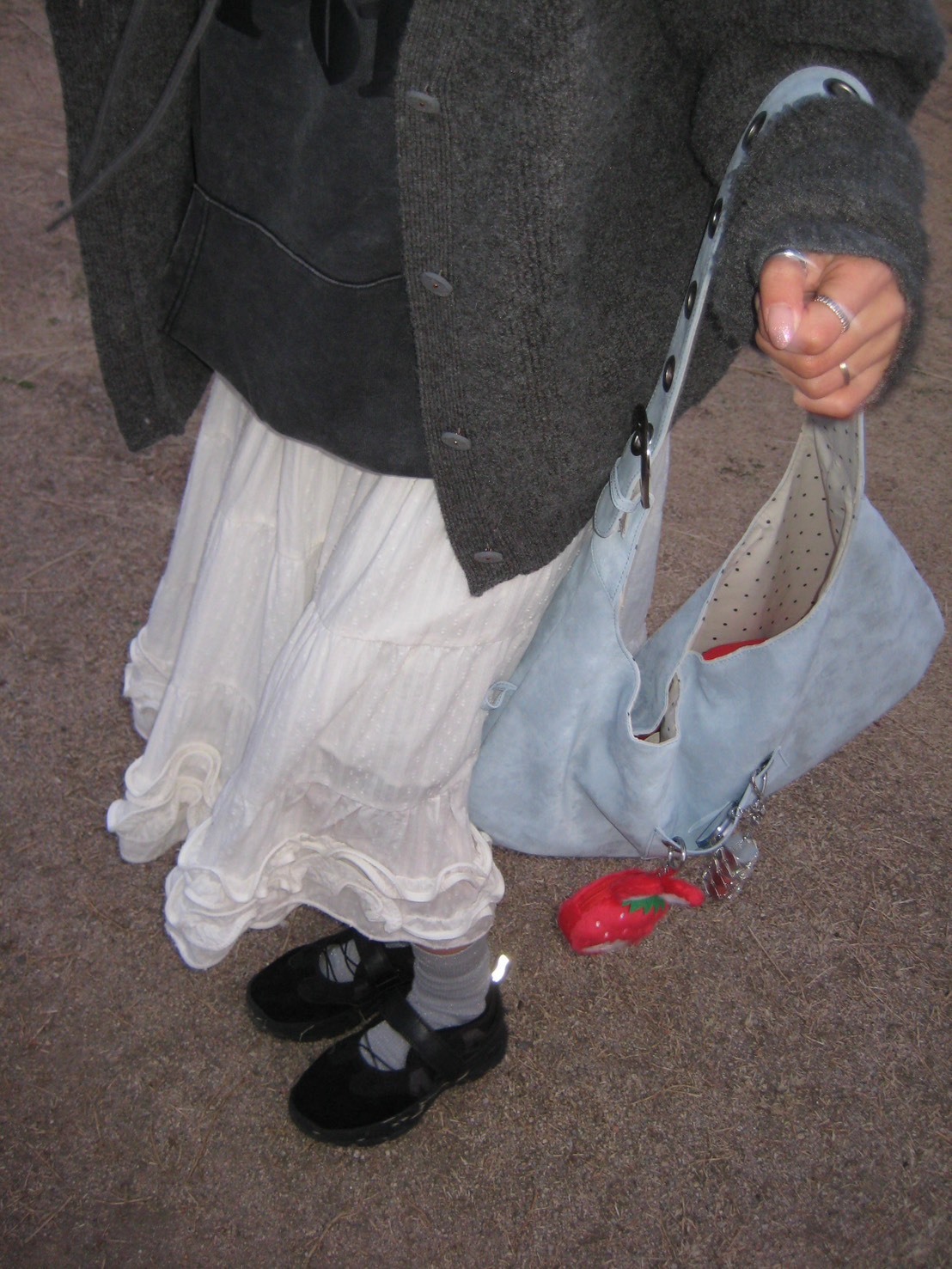 （預購）Leterie 棉花糖波點雙面單肩包 3色