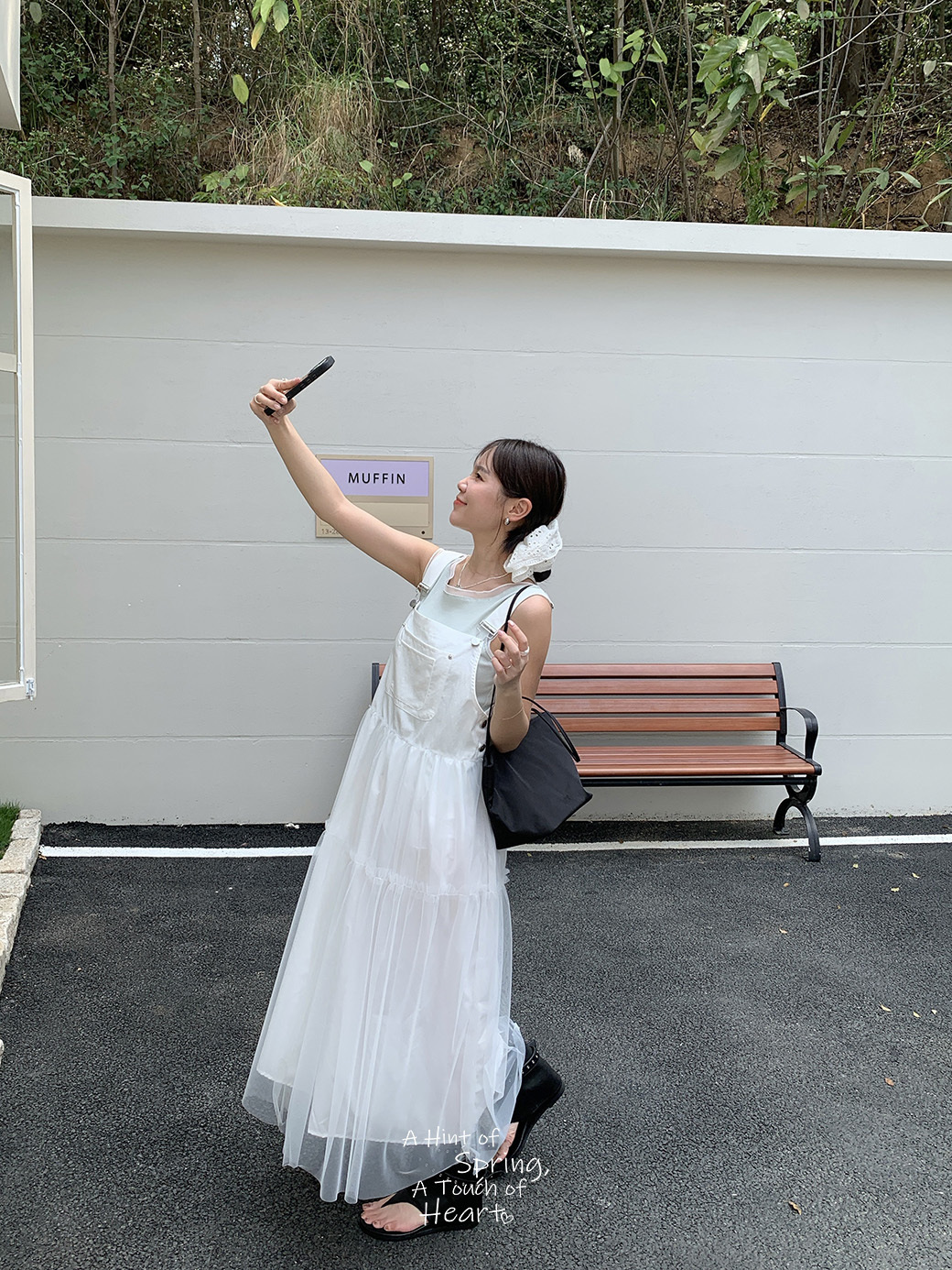 (G16)神美拼接吊帶裙-3色