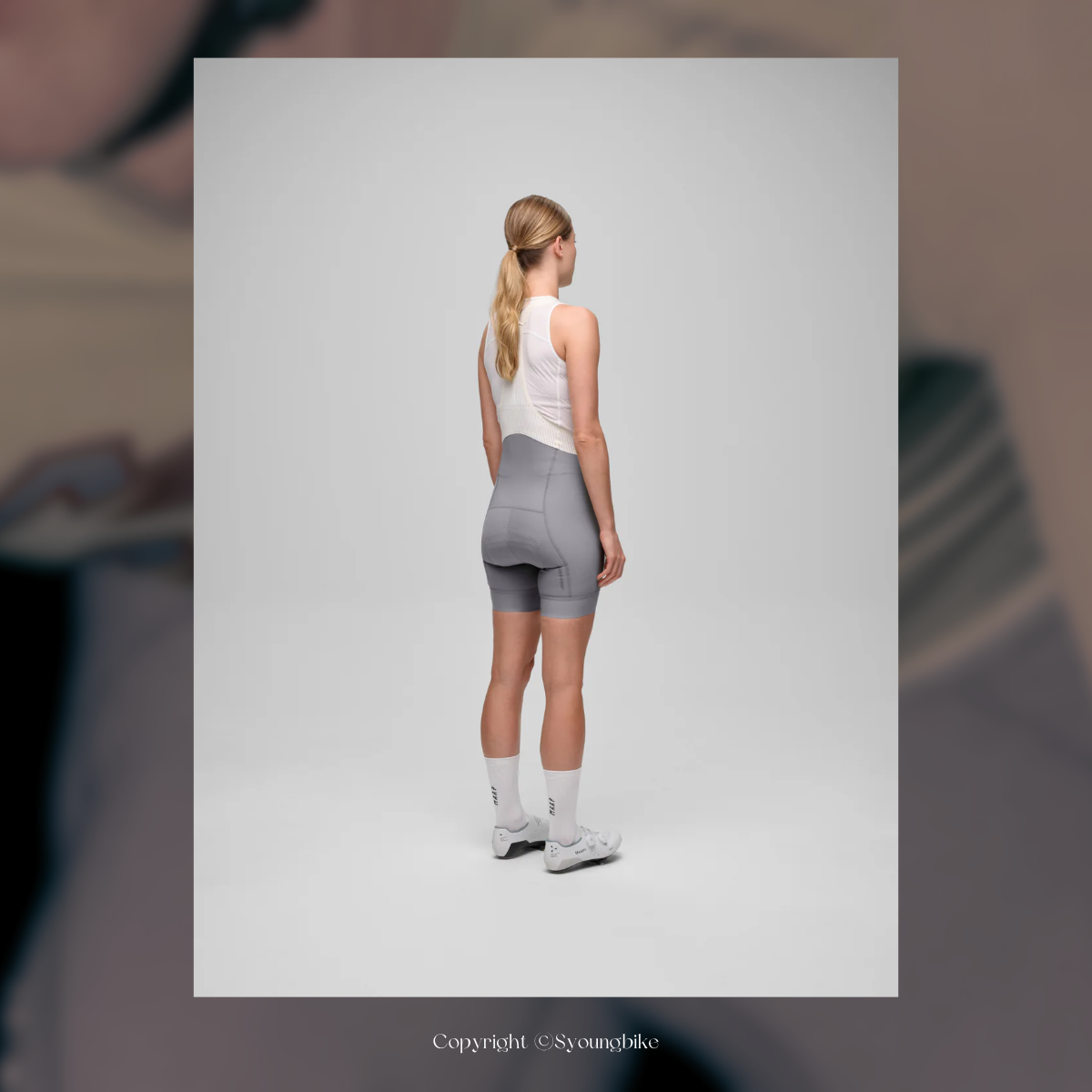 【MAAP】W's Short Team Bib Evo 女吊帶極短車褲 /  Titanium 鈦灰
