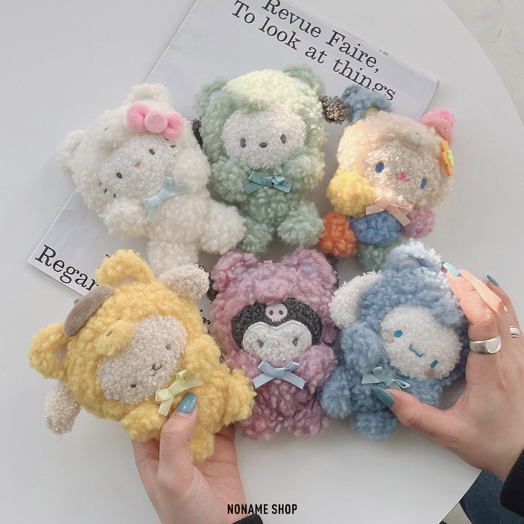 SANRIO X AS KNOW AS PLUS 聯名 日本限定 三麗鷗 蓬鬆 捲毛 小熊系列 吊飾 七款