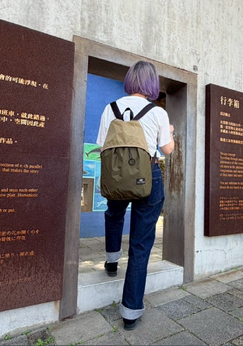 Bag'n'Noun｜CAP SAC COMBI抽繩背包  M號 - 橄欖綠 (70021060OLIVE)