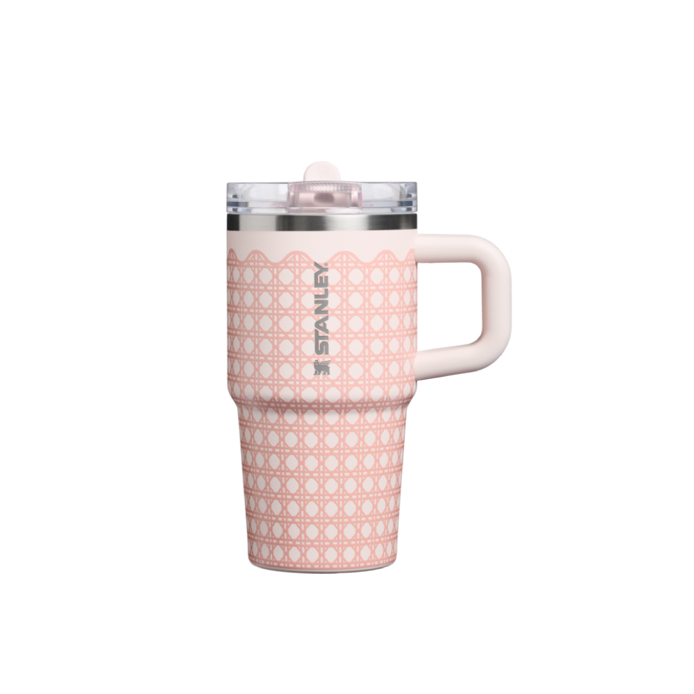 STANLEY 防漏吸管隨手杯 0.59L /  蜜桃藤編