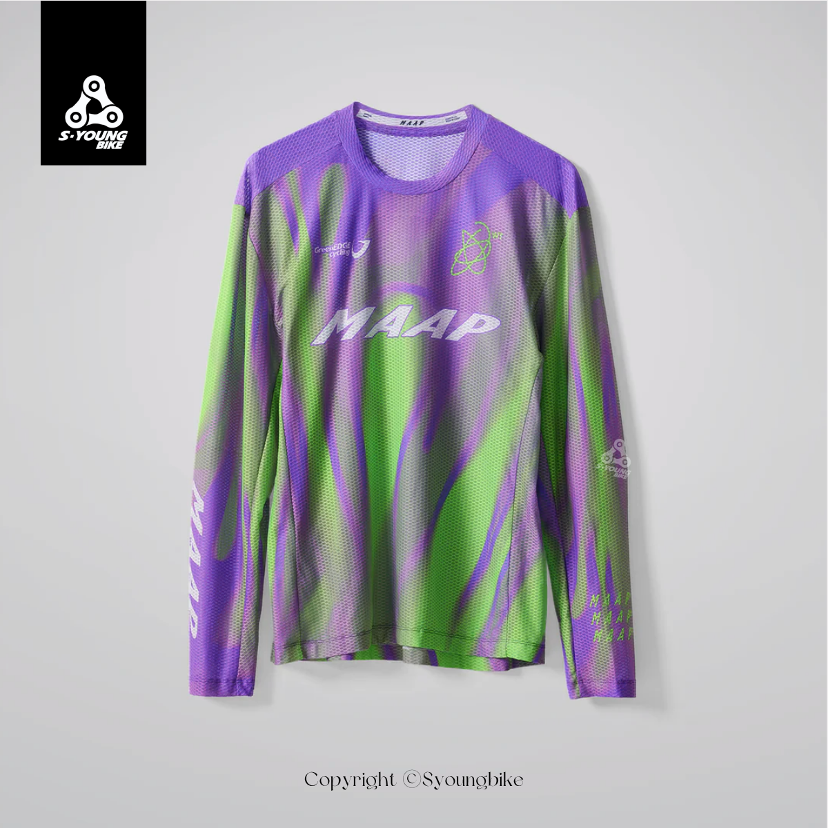 限量【MAAP】WorldTour 26 LS Mesh Tee 長袖休閒衣 / SBlackout Glow